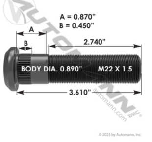 WHEEL STUD