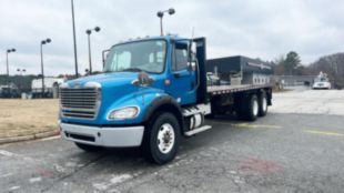 2014 Freightliner M2112 6x4 Flatbed Truck With Forklift Kit