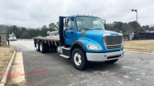 2014 Freightliner M2112 6x4 Flatbed Truck With Forklift Kit