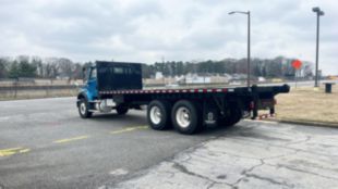 2014 Freightliner M2112 6x4 Flatbed Truck With Forklift Kit