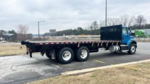 2014 Freightliner M2112 6x4 Flatbed Truck With Forklift Kit