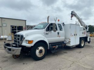 2015 Ford F750 4x2 Stellar STELLAR 5521 CRANE (TMAX-V2) Hi-Rail Service Truck