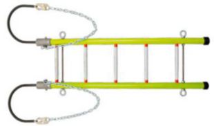 CTOS 2-Rail Insulated Fiberglass Hook Ladder 8 ft - 30 ft