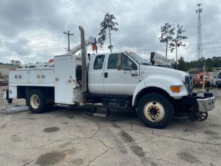 2015 Ford F750 4x2 Stellar STELLAR 5521 CRANE (TMAX-V2) Hi-Rail Service Truck