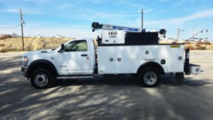 2019 Dodge Ram 5500 4x4 Load King Voyager 1 Service Truck With Crane