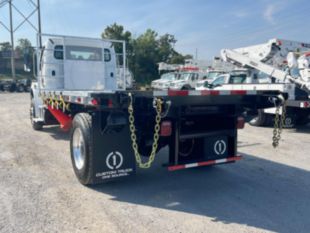 2025 Freightliner M2106 4x2 Non-CDL 14' Load King Flatbed Truck w/ Navigator Forklift Kit