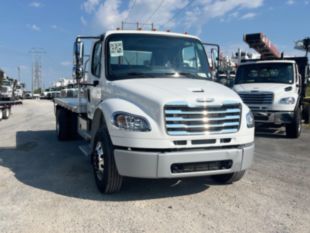 2025 Freightliner M2106 4x2 Non-CDL 14' Load King Flatbed Truck w/ Navigator Forklift Kit