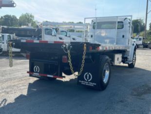 2025 Freightliner M2106 4x2 Non-CDL 14' Load King Flatbed Truck w/ Navigator Forklift Kit