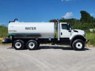 2020 International HV507 6x6 Load King 4000 Gallon Water Truck