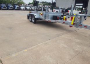 12,500 lbs 40' (Extended) Material Box Pole Trailer