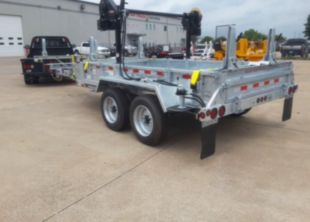 12,500 lbs 40' (Extended) Material Box Pole Trailer