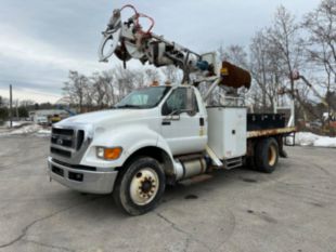 2015 Ford F-750 Diesel 4x2 Terex Commander 4047 Digger Derrick Truck