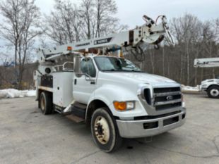 2015 Ford F-750 Diesel 4x2 Terex Commander 4047 Digger Derrick Truck