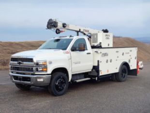 11 ft Medium-Duty Crane Body Regular Cab Service Truck