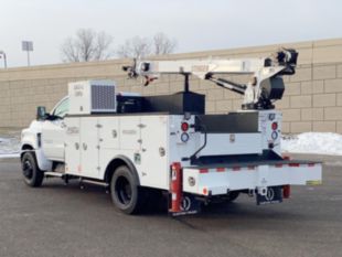 11 ft Medium-Duty Crane Body Regular Cab Service Truck