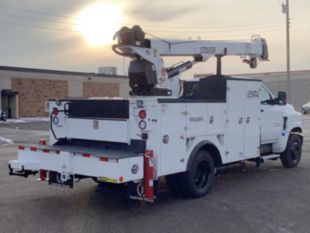 11 ft Medium-Duty Crane Body Regular Cab Service Truck