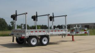 11,200 lbs 40' (Extended) Material Box Pole Trailer