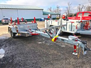 8,500 lbs 39.9' (Extended) Material Box Pole Trailer