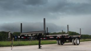 8,700 lbs 40' (Extended) Material Box Pole Trailer