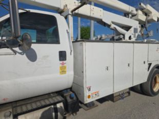 2015 Ford F-750 Diesel 4x2 Terex TC-55 Material Handler Bucket Truck