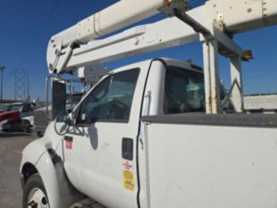 2015 Ford F-750 Diesel 4x2 Terex TC-55 Material Handler Bucket Truck
