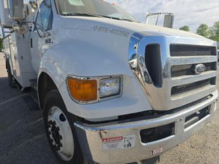 2015 Ford F-750 Diesel 4x2 Terex TC-55 Material Handler Bucket Truck