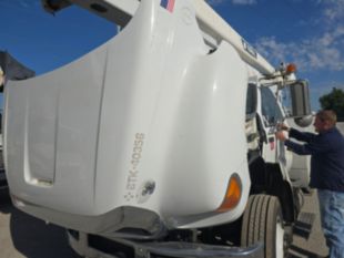 2015 Ford F-750 Diesel 4x2 Terex TC-55 Material Handler Bucket Truck