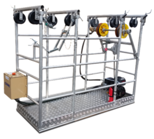 2 Person 4 hp Gas Engine Inspection Trolley