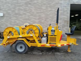 2,000 lbs 8,500 ft of 7/16" rope Four Drum Puller