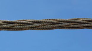 5,900 ft of 0.62 in (16 mm) Steel Rope on Reel