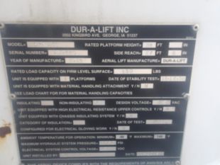 2018 Dodge 5500 Diesel 4x4 Duralift DTAS-38TS Bucket Truck