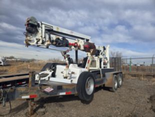 2017 SDP EZ-Hauler 5500 Tracked Digger Derrick with Trailer