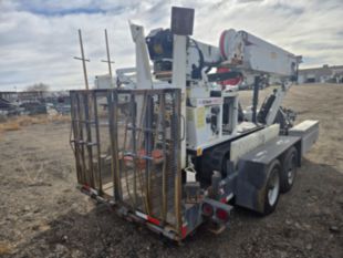 2017 SDP EZ-Hauler 5500 Tracked Digger Derrick with Trailer