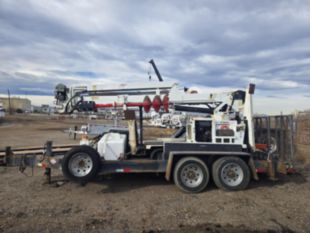 2017 SDP EZ-Hauler 5500 Tracked Digger Derrick with Trailer