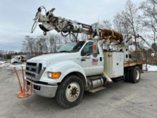 2015 Ford F-750 Diesel 4x2 Terex Commander 4047 Digger Derrick Truck