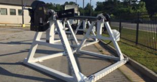 20,000 lbs 108 in Diameter x 83 in Width Manual Brake Stationary Reel Stand