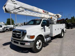 2015 Ford F-750 Diesel 4x2 Terex HRX-55 Material Handler Bucket Truck