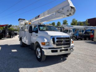 2015 Ford F-750 Diesel 4x2 Terex HRX-55 Material Handler Bucket Truck