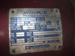 2002 Weber MagnaPlus Synchronous AC Generator