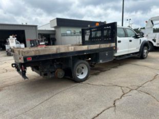2018 Ford F-550 4x2 Powerstroke Diesel "Rail Gear Equipped" Flatbed Truck