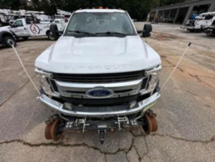 2018 Ford F-550 4x2 Powerstroke Diesel "Rail Gear Equipped" Flatbed Truck