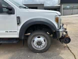 2018 Ford F-550 4x2 Powerstroke Diesel "Rail Gear Equipped" Flatbed Truck
