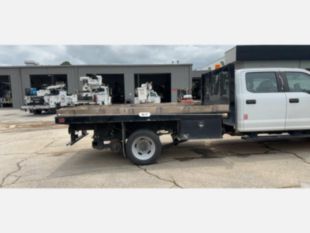 2018 Ford F-550 4x2 Powerstroke Diesel "Rail Gear Equipped" Flatbed Truck