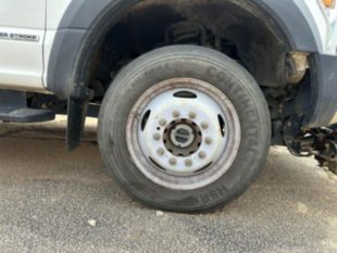 2018 Ford F-550 4x2 Powerstroke Diesel "Rail Gear Equipped" Flatbed Truck