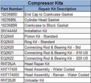 REMAN EL850 COMPRESSOR