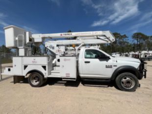 2017 Dodge 5500 4x4 Hemi Powered 2008 Terex HR-37M Material Handler Bucket Truck