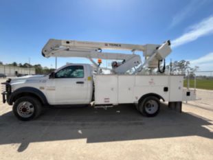 2017 Dodge 5500 4x4 Hemi Powered 2008 Terex HR-37M Material Handler Bucket Truck