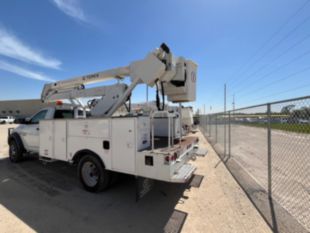 2017 Dodge 5500 4x4 Hemi Powered 2008 Terex HR-37M Material Handler Bucket Truck