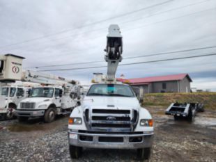 2009 Ford F-750 Diesel 4x2 Terex HRX-55 Material Handler Bucket Truck