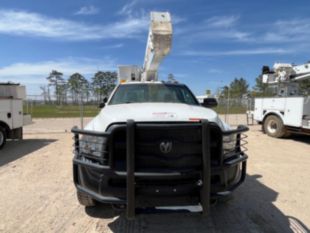 2017 Dodge 5500 4x4 Hemi Powered 2008 Terex HR-37M Material Handler Bucket Truck